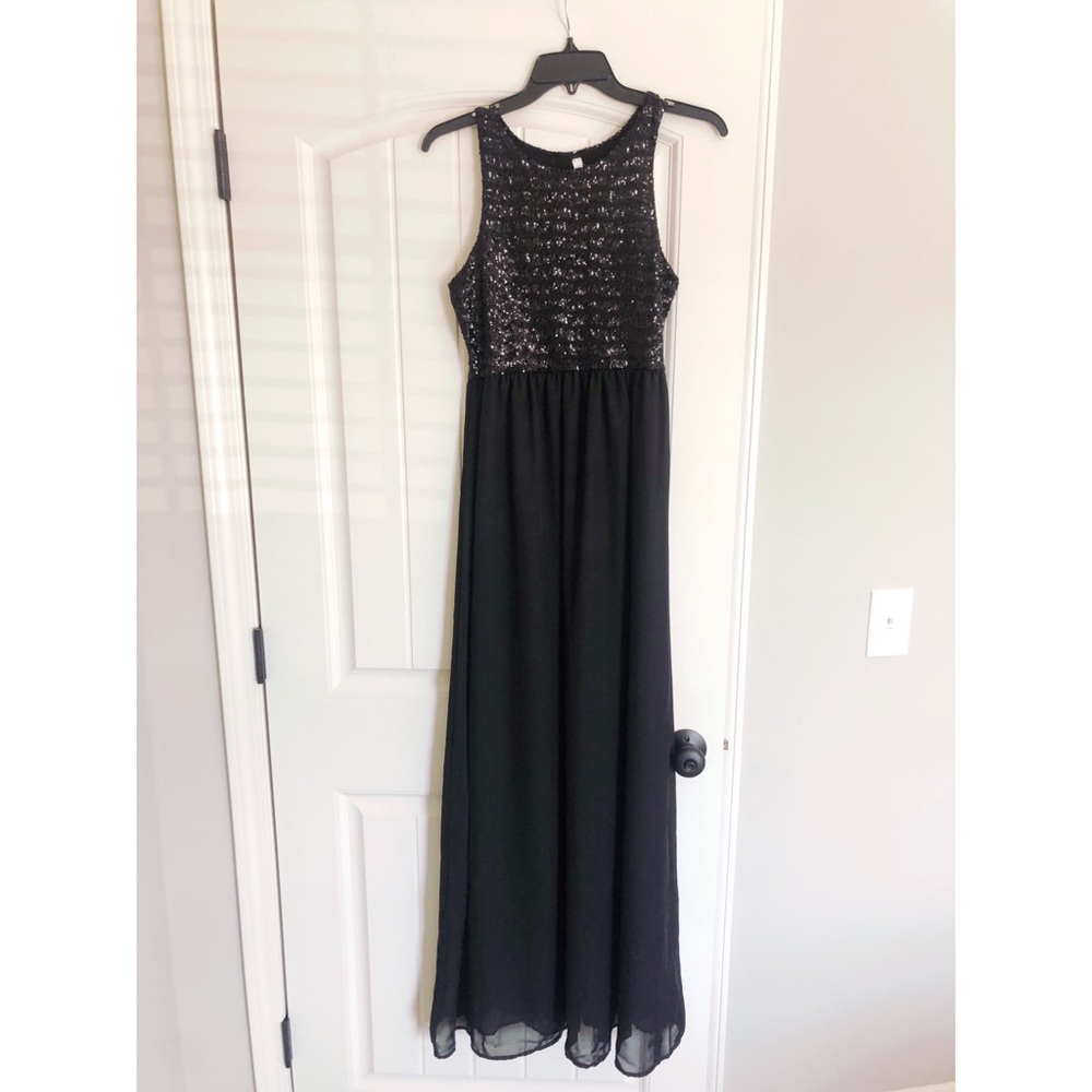Pink Blush Sequin Evening Gown